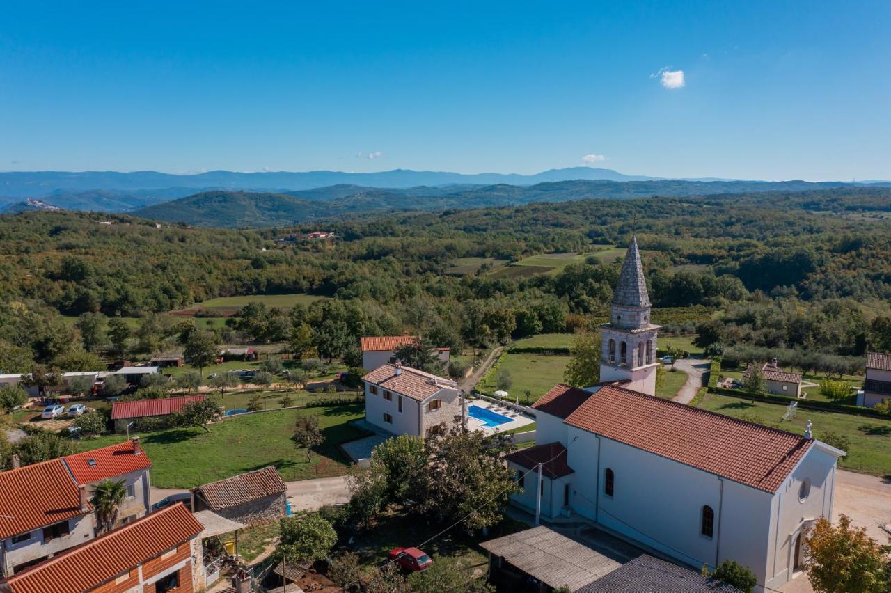 Villa Atop The Village With Stunning View Vižinada Dış mekan fotoğraf