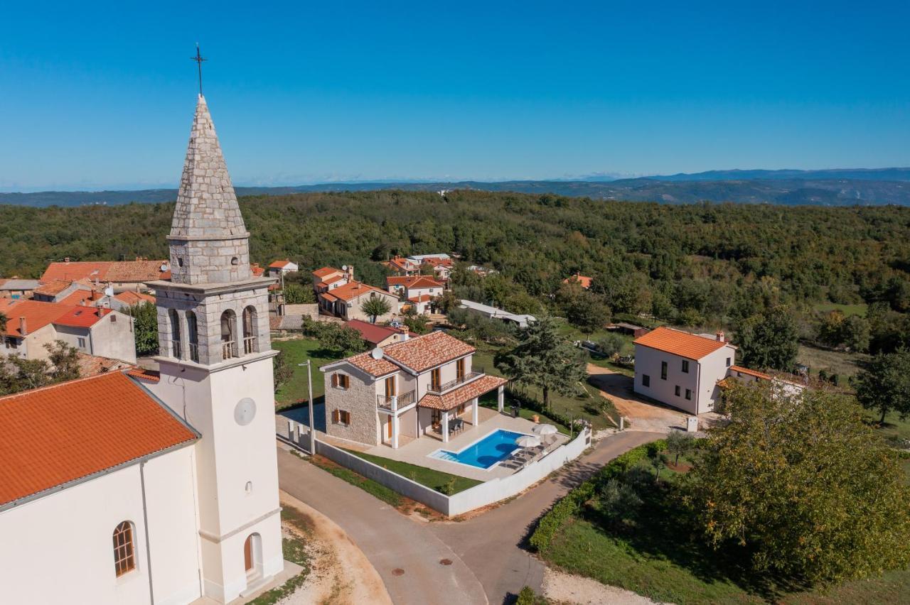 Villa Atop The Village With Stunning View Vižinada Dış mekan fotoğraf