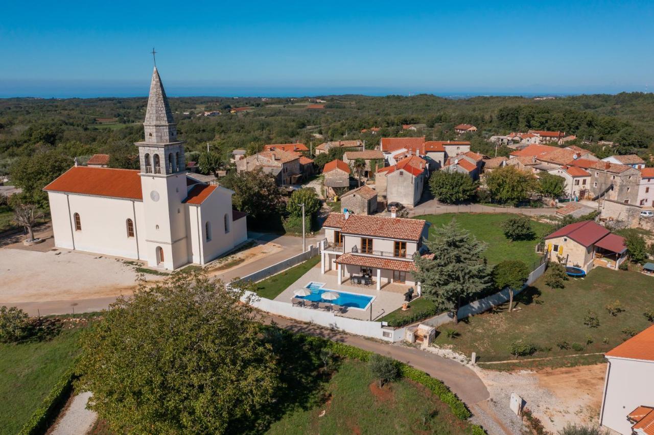 Villa Atop The Village With Stunning View Vižinada Dış mekan fotoğraf